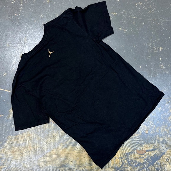 Air Jordan Jumpman Shirt Medium Nike 10 X 561416-010 Black Gold - Picture 2 of 8